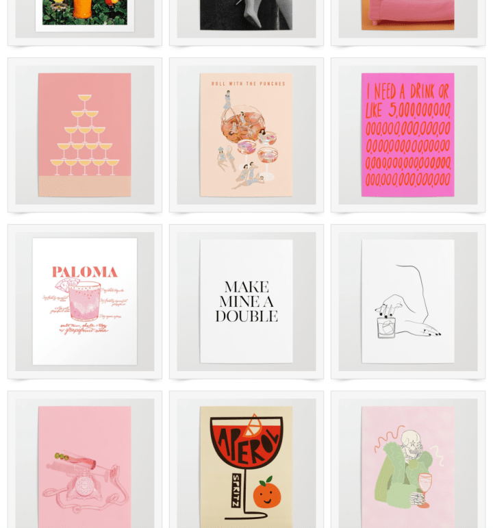 Art to finish off your home bar