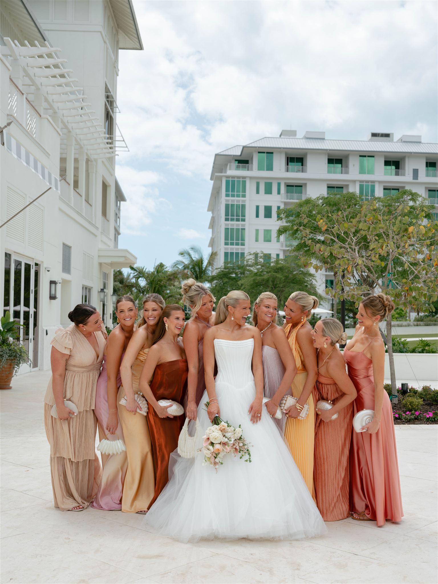 Ellie’s Sunset-Inspired Bridesmaid Dress Selection
